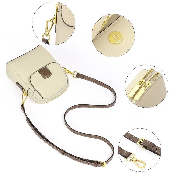 Small Crossbody Bags Leather Cell Phone Purses Shoulder Handbags :v - Picture 5 of 7